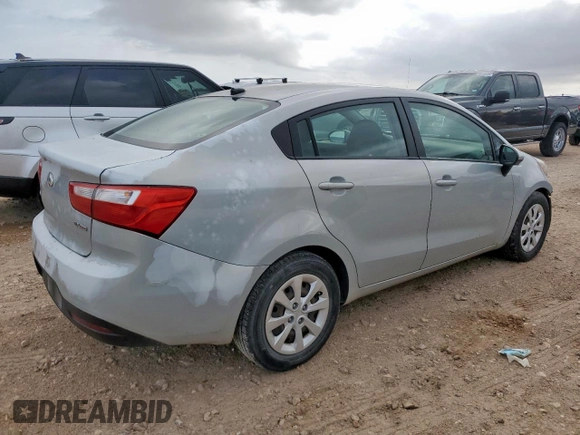 2013 Kia Rio EX with VIN KNADN4A38D6303580, listed as a Copart auction lot 63126825 with 103,675 mi miles and Salvage title. Bid and sale history available at DreamBid. Image 3.