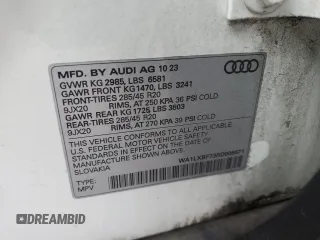 2024 Audi Q7 Premium Plus with VIN WA1LXBF73RD005671, listed as a Copart auction lot 55644265 with 17,711 mi miles and Clean title. Bid and sale history available at DreamBid. Image 13.