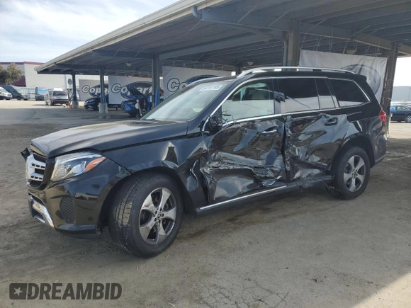 2018 Mercedes-Benz GLS with VIN 4JGDF6EE2JB076621, listed as a Copart auction lot 54197195 with 66,493 mi miles and Salvage Title. Bid and sale history available at carsss.com. Image 1.
