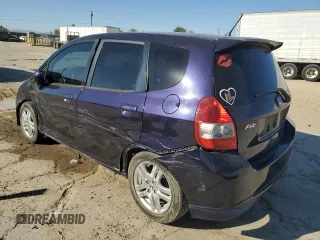 2008 Honda Fit Sport with VIN JHMGD38628S069820, listed as a Copart auction lot 73737234 with 276,955 mi miles and Salvage Title. Bid and sale history available at carsss.com. Image 2.