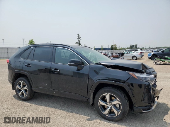 2025 Toyota RAV4 SE with VIN JTMCB3FV6SD255341, listed as a Copart auction lot 58902215 with 407 mi miles and Salvage title. Bid and sale history available at DreamBid. Image 4.