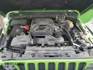 2019 Jeep Wrangler Unlimited Rubicon with VIN 1C4HJXFN8KW545049, listed as a Copart auction lot 41445415 with 57,744 mi miles and Salvage title. Bid and sale history available at DreamBid. Image 11.