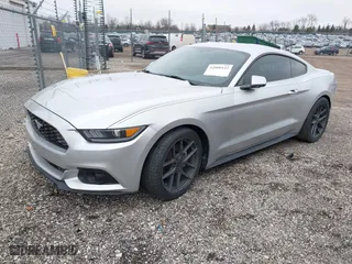 2015 Ford Mustang EcoBoost with VIN 1FA6P8TH3F5383407, listed as a IAAI auction lot 42000122 with 110,576 mi miles. Bid and sale history available at carsss.com. Image 18.