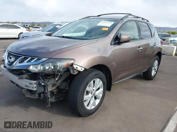 2014 Nissan Murano SL with VIN JN8AZ1MU8EW414942, listed as a IAAI auction lot 41939729 with 136,957 mi miles and . Bid and sale history available at DreamBid. Image 2.