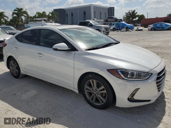2018 Hyundai Elantra SEL with VIN 5NPD84LF7JH290792, listed as a Copart auction lot 54538955 with 83,089 mi miles and Salvage Title. Bid and sale history available at DreamBid. Image 4.