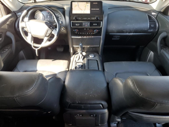 2021 Nissan Armada SV z VIN JN8AY2AD5M9661829, wystawiony jako Copart lot #44217485 z przebiegiem 91 246 mil mil oraz Czysty tytuł • Clean title. Historia ofert i sprzedaży dostępna na DreamBid. Obrazek 8.