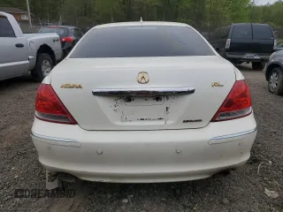2005 Acura RL with VIN JH4KB16585C014180, listed as a Copart auction lot 53660715 with 0 mi miles and Salvage Title. Bid and sale history available at carsss.com. Image 6.