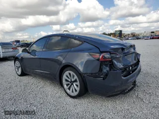 2023 Tesla Model 3 with VIN 5YJ3E1EA8PF552850, listed as a Copart auction lot 43792015 with 0 mi miles and Salvage Title. Bid and sale history available at carsss.com. Image 2.