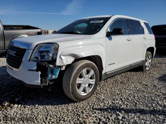 2016 GMC Terrain SLE with VIN 2GKALMEK2G6122605, listed as a Copart auction lot 45093535 with 187,664 mi miles and Salvage Title. Bid and sale history available at carsss.com. Image 1.