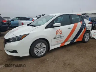 2023 Nissan LEAF S with VIN 1N4AZ1BV7PC556149, listed as a Copart auction lot 54607865 with 5,327 mi miles and Salvage Title. Bid and sale history available at DreamBid. Image 1.