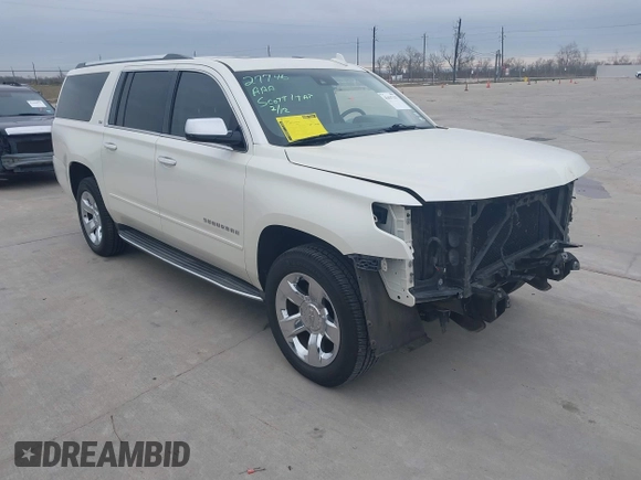 2015 Chevrolet Suburban LTZ with VIN 1GNSCKKC7FR641421, listed as a IAAI auction lot 41637137 with 139,001 mi miles and . Bid and sale history available at DreamBid. Image 1.