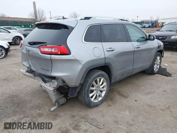 2017 Jeep Cherokee Limited with VIN 1C4PJMDS4HW597175, listed as a IAAI auction lot 41525358 with 87,227 mi miles. Bid and sale history available at carsss.com. Image 4.