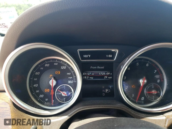 2017 Mercedes-Benz GLE 350 with VIN 4JGDA5JB8HA825720, listed as a Copart auction lot 57181155 with 51,127 mi miles and Salvage title. Bid and sale history available at DreamBid. Image 9.