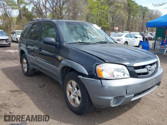 2002 Mazda Tribute LX with VIN 4F2YU08152KM63439, listed as a IAAI auction lot 42108181 with 146,428 mi miles and . Bid and sale history available at carsss.com. Image 1.