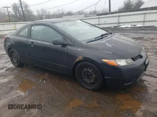 2007 Honda Civic Cpe LX with VIN 2HGFG12617H582467, listed as a Copart auction lot 44207025 with 166,260 mi miles and Clean Title. Bid and sale history available at carsss.com. Image 4.