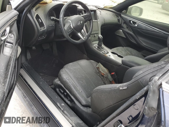 2021 Infiniti Q60 Luxe with VIN JN1EV7KL1MM470496, listed as a Copart auction lot 78464434 with Not provided miles and Salvage title. Bid and sale history available at DreamBid. Image 8.