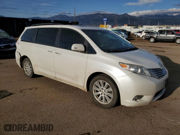 2014 Toyota Sienna Ltd with VIN 5TDDK3DC4ES077069, listed as a Copart auction lot 51639955 with 157,107 mi miles and Salvage Title. Bid and sale history available at carsss.com. Image 4.
