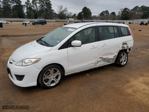2010 Mazda Mazda5 Sport with VIN JM1CR2W30A0385156, listed as a Copart auction lot 43717875 with 156,602 mi miles and Salvage Title. Bid and sale history available at carsss.com. Image 1.