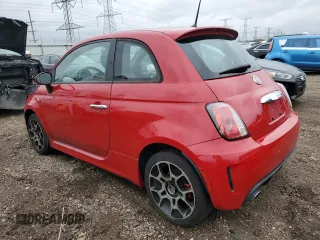 2013 FIAT 500 Turbo with VIN 3C3CFFHH9DT560167, listed as a Copart auction lot 80938124 with 95,333 mi miles and Clean title. Bid and sale history available at DreamBid. Image 2.