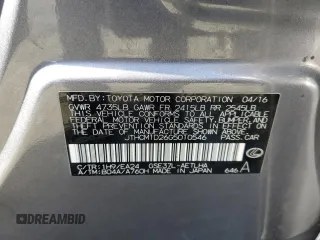 2016 Lexus IS 300/350 with VIN JTHCM1D26G5010546, listed as a Copart auction lot 51065005 with 89,886 mi miles and Salvage title. Bid and sale history available at DreamBid. Image 12.