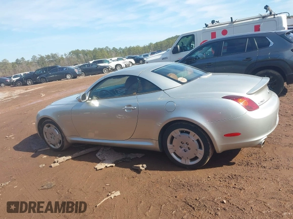 2005 Lexus SC 430 z VIN JTHFN48Y350061488, wystawiony jako IAAI lot #41437562 z przebiegiem 146 442 mil mil oraz . Historia ofert i sprzedaży dostępna na DreamBid. Obrazek 14.