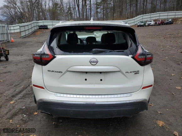2023 Nissan Murano Platinum with VIN 5N1AZ2DS8PC142151, listed as a Copart auction lot 78829314 with 0 mi miles and Salvage Title. Bid and sale history available at carsss.com. Image 6.