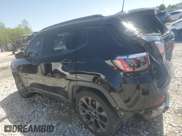2021 Jeep Compass 80th Anniversary with VIN 3C4NJCEB2MT561243, listed as a Copart auction lot 56518395 with 65,232 mi miles and Salvage title. Bid and sale history available at DreamBid. Image 2.