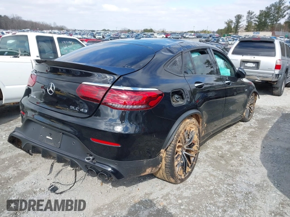 2021 Mercedes-Benz GLC with VIN W1N0J6EB0MF975619, listed as a IAAI auction lot 41590204 with 71,045 mi miles. Bid and sale history available at carsss.com. Image 4.