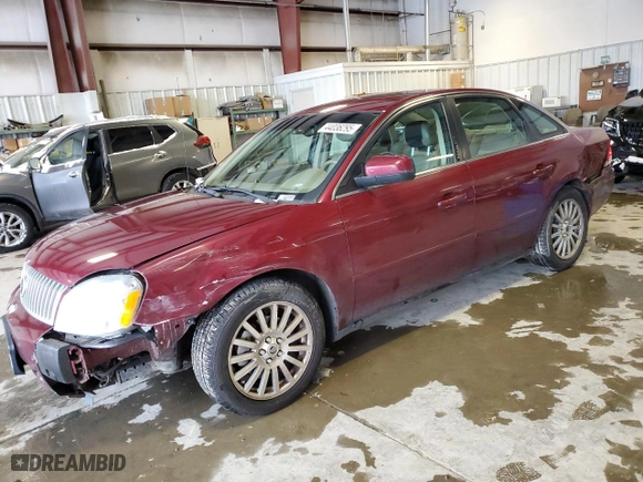 2005 Mercury Montego Premier with VIN 1MEHM43195G628820, listed as a Copart auction lot 44036295 with 80,157 mi miles and Salvage Title. Bid and sale history available at carsss.com. Image 1.