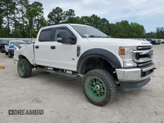 2020 Ford F-250 XL with VIN 1FT7W2B68LEC45808, listed as a Copart auction lot 55674505 with 136,473 mi miles and Salvage title. Bid and sale history available at DreamBid. Image 4.