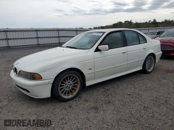 2002 BMW 5 Series 540i with VIN WBADN53412GF70694, listed as a Copart auction lot 52084955 with 183,396 mi miles and Clean Title. Bid and sale history available at carsss.com. Image 1.