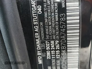 2013 Mercedes-Benz E 350 Luxury with VIN WDDHF5KB7DA745783, listed as a Copart auction lot 46508185 with 142,052 mi miles and Salvage Title. Bid and sale history available at DreamBid. Image 13.