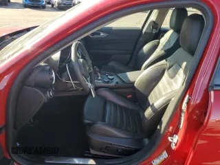 2019 Alfa Romeo Giulia Ti Sport with VIN ZARFAMBN9K7604458, listed as a Copart auction lot 73707164 with 34,495 mi miles and Salvage Title. Bid and sale history available at carsss.com. Image 7.