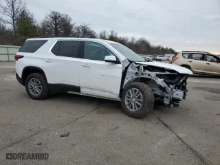 2022 Chevrolet Traverse LT Leather with VIN 1GNEVHKW5NJ193892, listed as a Copart auction lot 41683775 with 23,039 mi miles and Salvage Title. Bid and sale history available at carsss.com. Image 4.