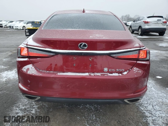 2019 Lexus ES 350 with VIN 58ABZ1B1XKU019424, listed as a Copart auction lot 45918355 with 86,921 mi miles and Salvage Title. Bid and sale history available at DreamBid. Image 6.