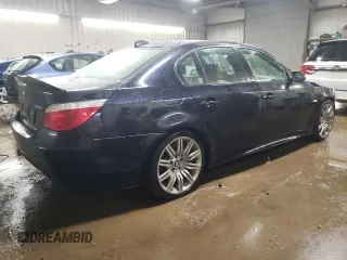 2008 BMW 5 Series 550i with VIN WBANW53598CT53367, listed as a Copart auction lot 43763995 with 178,034 mi miles and Salvage Title. Bid and sale history available at carsss.com. Image 3.