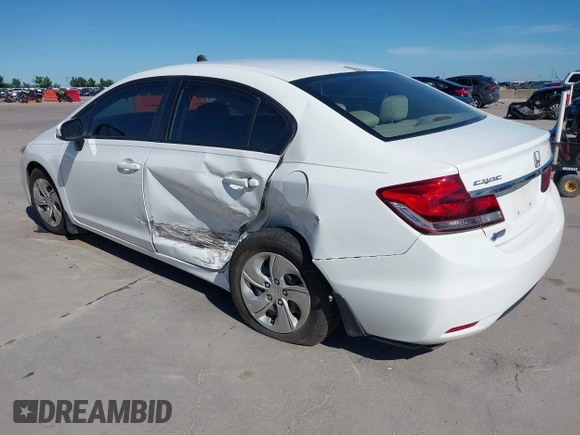 2015 Honda Civic LX with VIN 19XFB2F59FE045943, listed as a IAAI auction lot 42312404 with 108,679 mi miles and . Bid and sale history available at DreamBid. Image 3.