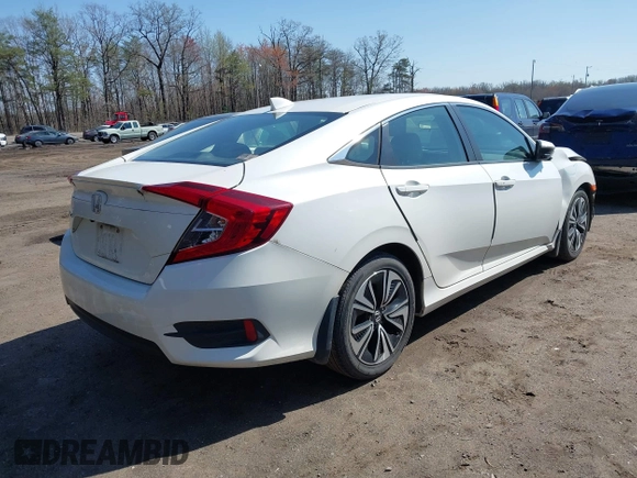 2017 Honda Civic Sedan EX-T with VIN 19XFC1F3XHE207572, listed as a IAAI auction lot 41935389 with 137,878 mi miles. Bid and sale history available at carsss.com. Image 4.