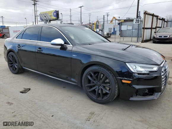 2018 Audi S4 Prestige with VIN WAUC4AF46JA132240, listed as a Copart auction lot 41404293 with 43,765 mi miles. Bid and sale history available at carsss.com. Image 4.