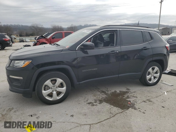 2018 Jeep Compass Latitude with VIN 3C4NJCBB3JT420682, listed as a Copart auction lot 43752585 with 66,360 mi miles and Salvage title. Bid and sale history available at DreamBid. Image 1.