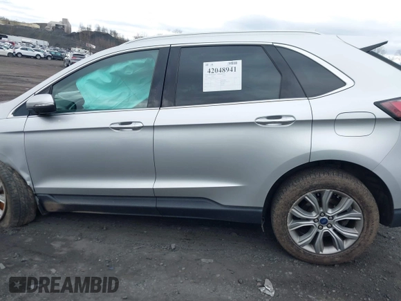 2019 Ford Edge Titanium with VIN 2FMPK4K95KBB55619, listed as a IAAI auction lot 42048941 with 89,999 mi miles. Bid and sale history available at carsss.com. Image 14.