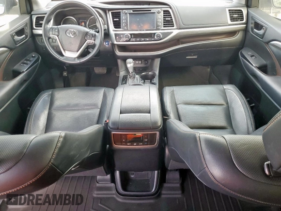 2017 Toyota Highlander Hybrid Limited with VIN 5TDDGRFH6HS036685, listed as a Copart auction lot 59726925 with 18,191 mi miles and Salvage title. Bid and sale history available at DreamBid. Image 8.