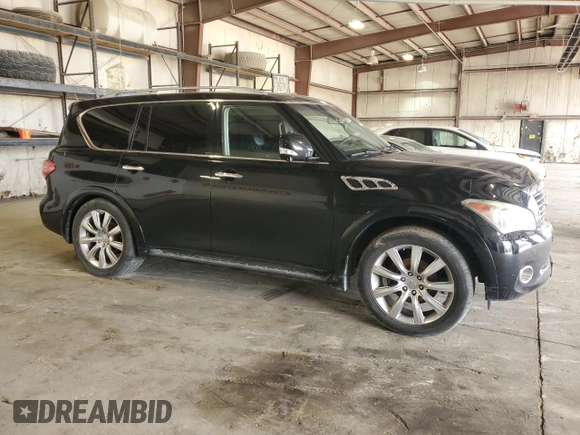 2013 Infiniti QX56 with VIN JN8AZ2NE8D9041959, listed as a Copart auction lot 55532895 with 146,540 mi miles and Clean Title. Bid and sale history available at DreamBid. Image 4.