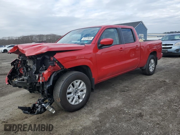2022 Nissan Frontier SV with VIN 1N6ED1FK3NN645838, listed as a Copart auction lot 87378654 with 32,853 mi miles and Salvage Title. Bid and sale history available at carsss.com. Image 1.
