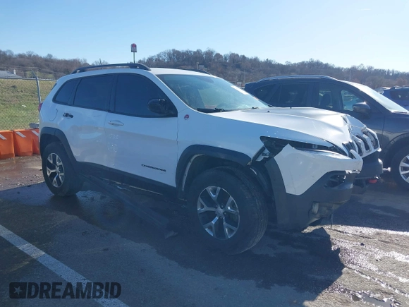 2018 Jeep Cherokee Trailhawk with VIN 1C4PJMBX7JD550173, listed as a IAAI auction lot 41094306 with 74,128 mi miles. Bid and sale history available at carsss.com. Image 1.
