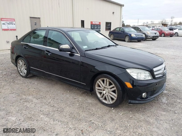 2009 Mercedes-Benz C-Class 3.0L Sport with VIN WDDGF54X89R042576, listed as a IAAI auction lot 41836056 with 170,491 mi miles. Bid and sale history available at carsss.com. Image 1.