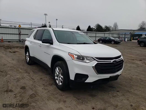 2021 Chevrolet Traverse LS with VIN 1GNEVFKW2MJ179547, listed as a Copart auction lot 45479365 with 43,459 mi miles and Salvage Title. Bid and sale history available at carsss.com. Image 11.
