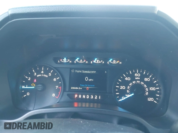 2017 Ford F-150 XL with VIN 1FTEX1C88HFB98232, listed as a IAAI auction lot 41732537 with 209,484 mi miles. Bid and sale history available at carsss.com. Image 7.