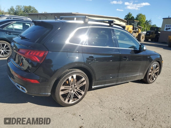 2018 Audi SQ5 Premium Plus with VIN WA1A4AFYXJ2069841, listed as a Copart auction lot 69450284 with 68,158 mi miles and Salvage Title. Bid and sale history available at DreamBid. Image 3.