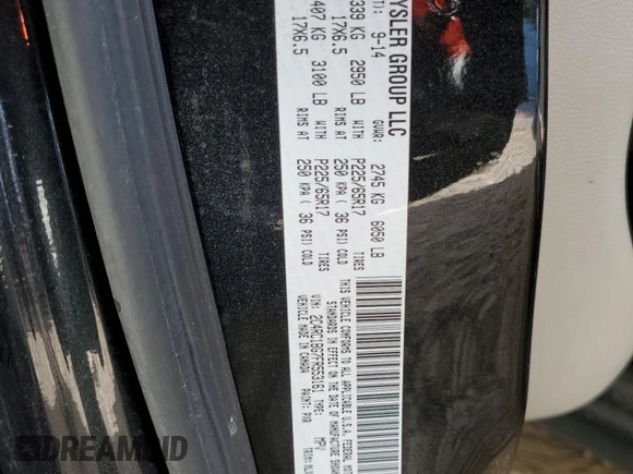 2015 Chrysler Town & Country Touring with VIN 2C4RC1BG7FR553161, listed as a Copart auction lot 72020933 with 154,381 mi miles and Salvage Title. Bid and sale history available at DreamBid. Image 14.